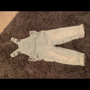 2t light wash overalls